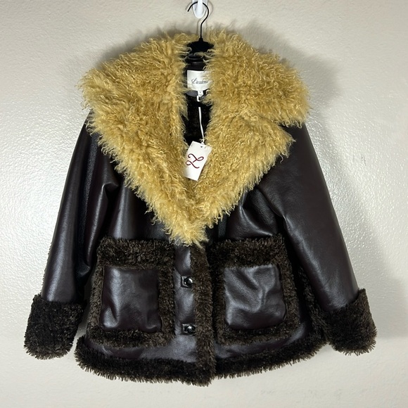 L'Academie x Bridget Rohena Jacket in Brown & Tan (New Label) - Picture 7 of 11